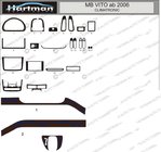 Mercedes Viano 2004-2014 Armaturenbrett Abdeckungen (Modell mit elektronischer Klimaanlage) Foto 1