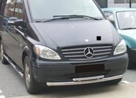 Mercedes Viano 2004-2014 Frontschutzbügel ST014 (Edelstahl) 60/42mm Foto 6