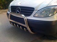 Mercedes Viano 2004-2014 Frontbügel WT003/004 (Edelstahl) 60mm, mit Schriftzug Foto 1