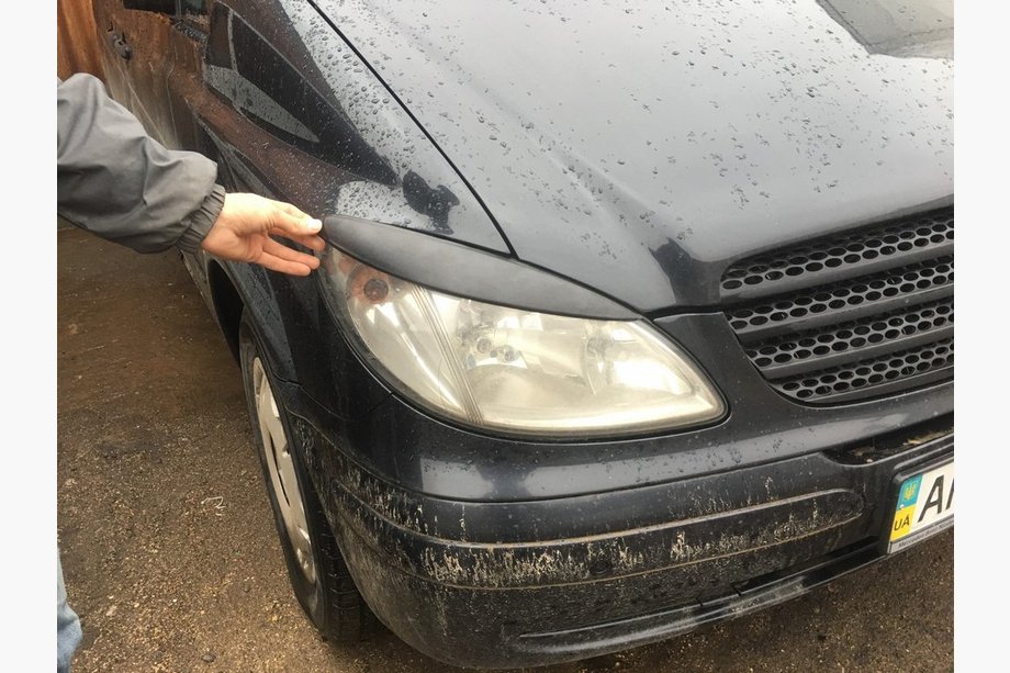 Mercedes Vito W639 2004-2014 Scheinwerferblenden gerade (2004-2010, 2 Stk, Kunststoff) Foto 15