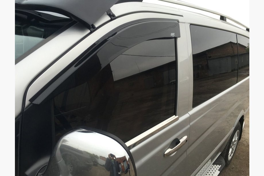 Mercedes Vito W639 2004-2014 Windabweiser (2 Stk, DD, zum Einstecken) Image