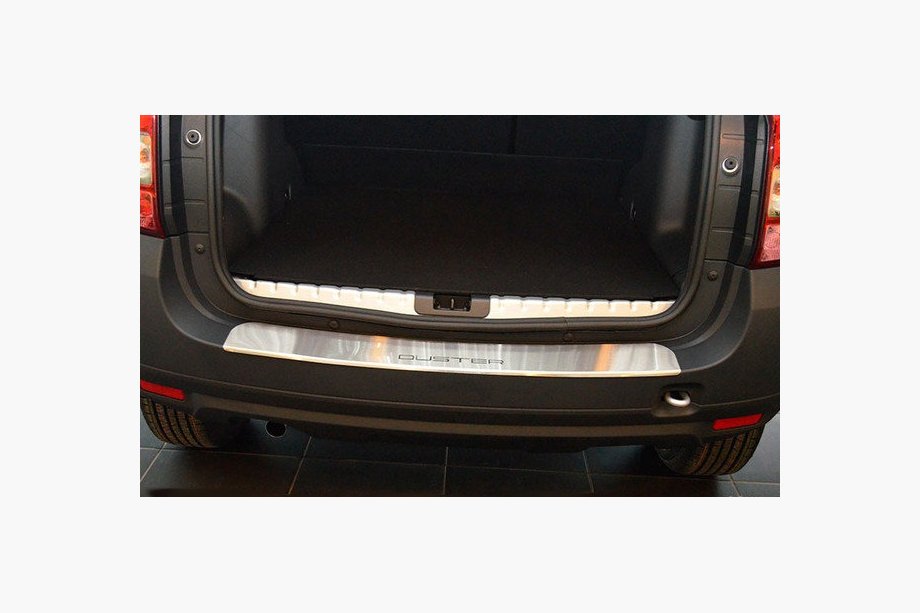 Dacia Duster 2008-2018 Heckstoßstangenschutz mit Kante Nataniko (Edelstahl) Image