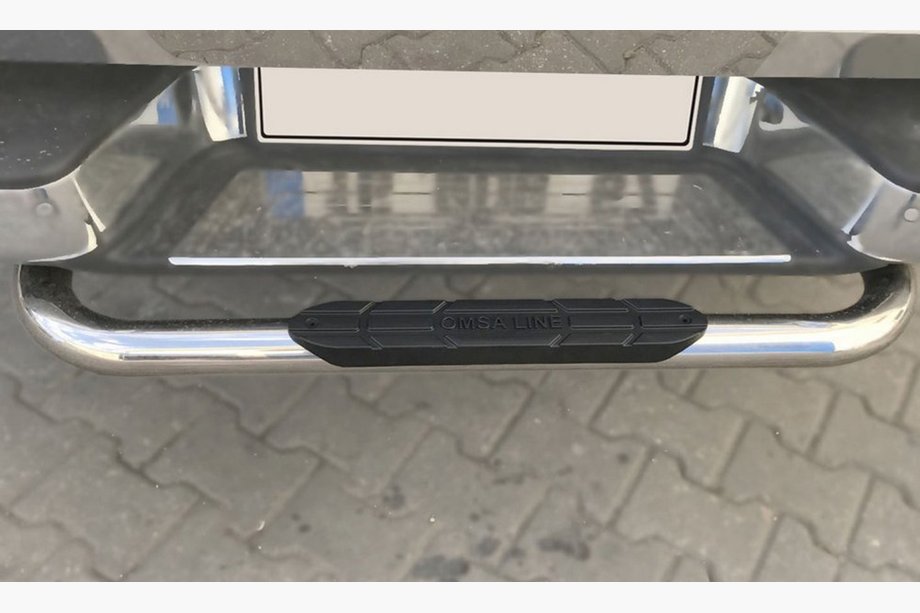 Mercedes X class 2017-2020 Heckschutz Omsa (Edelstahl) 76mm Image