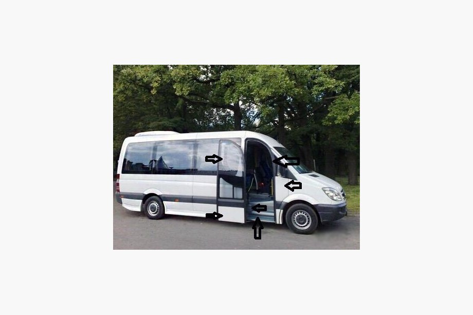 Mercedes Sprinter W906 2006–2018 Satz Beifahrertür Image