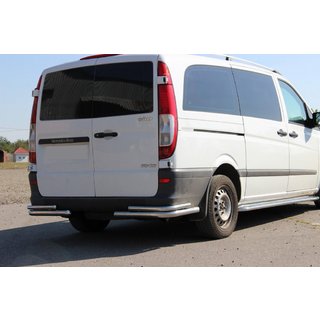 Hintere Eckschutzrohre AK003-Double (2 Stk., Edelstahl) Mercedes Viano 2004-2014 Foto 1