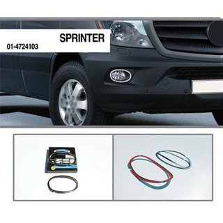 Chrom Abdeckungen für Nebelscheinwerfer 2013↗ (2 Stk., Edelstahl) Mercedes Sprinter W906 2006–2018 Foto 3