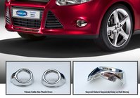 Ford Focus III 2011-2017 Chrom Blenden für Nebelscheinwerfer (2 Stk., Kunststoff) Foto 1