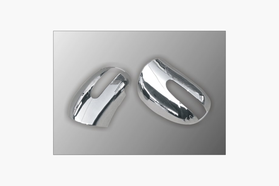 Mercedes ML W164 2005-2011 Spiegelabdeckungen (2 Stk, Edelstahl) Image