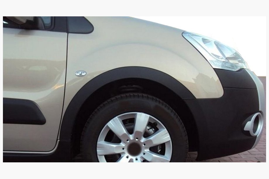 Citroen Berlingo 2008-2018 Radlaufverbreiterungen (4 Stk, schwarz) 2 Seitentüren, Metall Foto 8