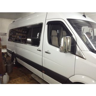 Komplette Fensterumrandung Edelstahl Volkswagen Crafter 2006-2016 Foto 2