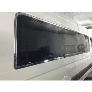 Komplette Fensterumrandung Edelstahl Volkswagen Crafter 2006-2016 Foto 1