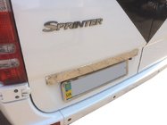 Mercedes Sprinter W906 2006–2018 Chromleiste über dem Kennzeichen (Edelstahl) Foto 1