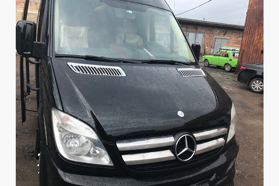Mercedes Sprinter W906 2006–2018 Chrom Kühlergrill Blenden (2006-2013, Edelstahl) OmsaLine - Italienischer Edelstahl Image