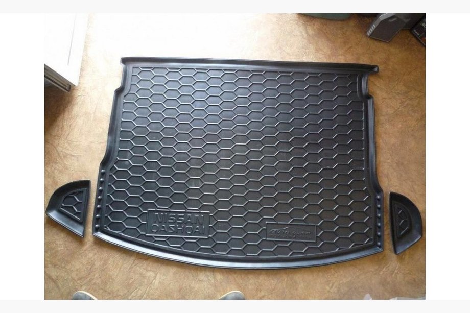 Nissan Qashqai 2007-2010 Kofferraumwanne mit vollwertigem Ersatzrad (Autogumm, Gummi) Image