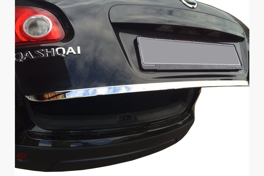 Nissan Qashqai 2007-2010 Kofferraumladekantenschutz Edelstahl Carmos - Türkischer Edelstahl Image