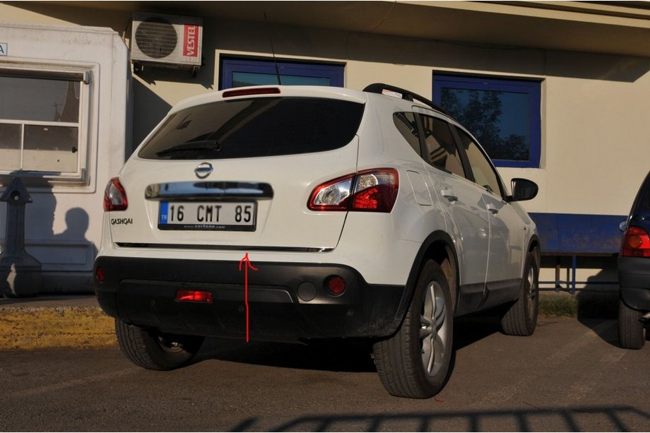 Nissan Qashqai 2010-2014 Kofferraumdeckel Leistenabdeckung Edelstahl Foto 2