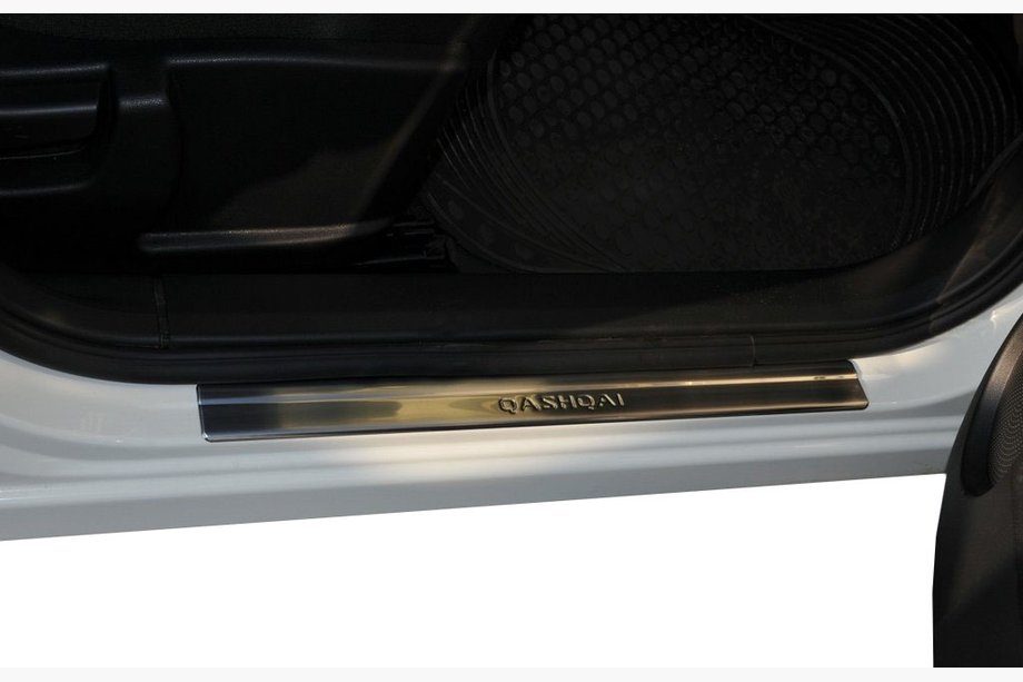 Nissan Qashqai 2010-2014 Einstiegsleisten Abdeckungen (Omsa, 4 Stk, Edelstahl) Image