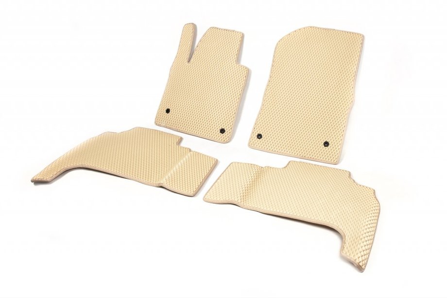 Toyota Land Cruiser 200 2007-2021 EVA Fußmatten Polyurethan (2007-2012, beige) Image