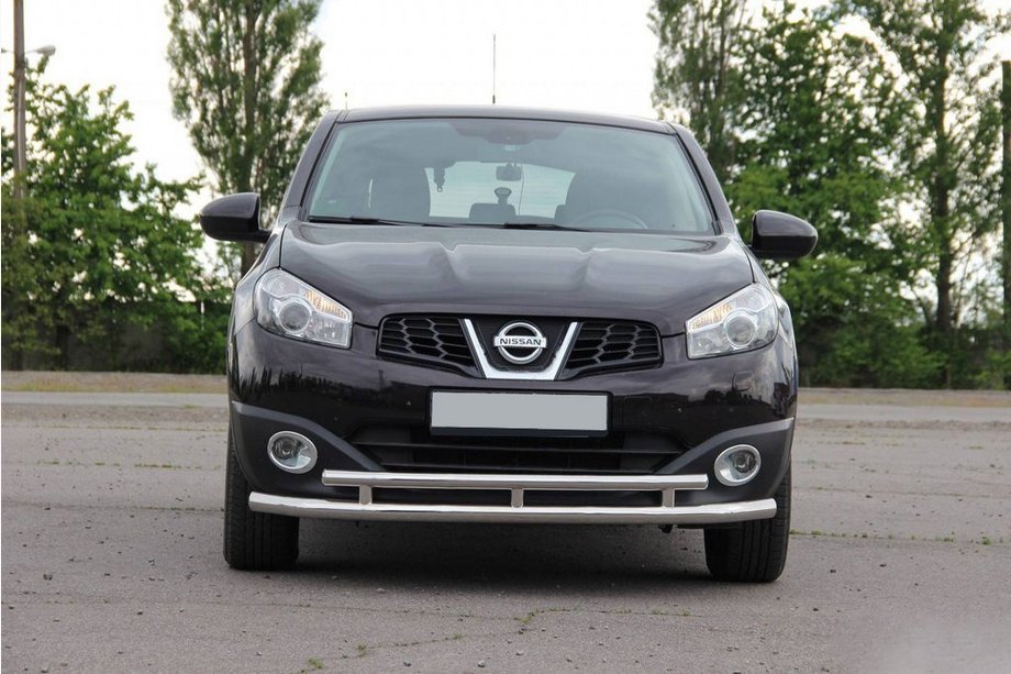 Nissan Qashqai 2010-2014 Front Doppelbügel ST016 (Edelstahl) Image