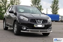 Nissan Qashqai 2010-2014 Front Doppelbügel ST016 (Edelstahl) Foto 3