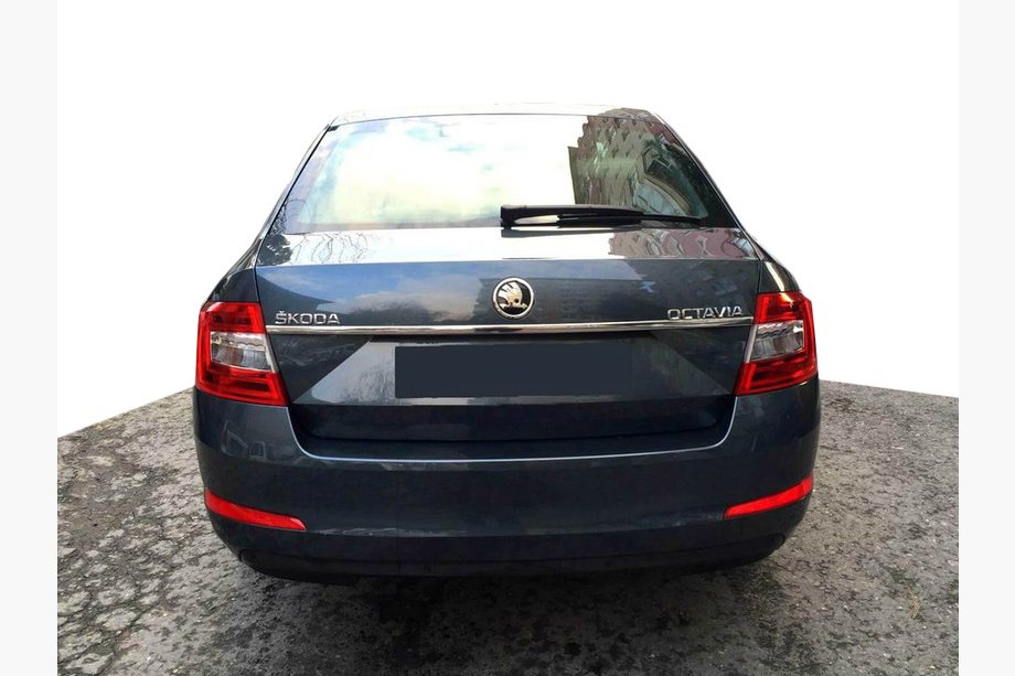 Skoda Octavia III A7 2013-2019 Chromleiste über dem Kennzeichen (Edelstahl) Image