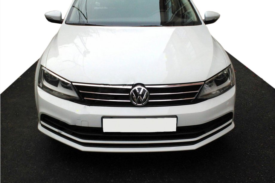 Volkswagen Jetta 2011-2018 Grill Blenden 2014↗ (Edelstahl) Image