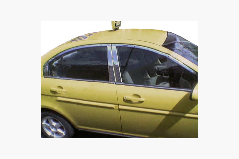 Hyundai Accent 2006-2010 Edelstahl Türsäulen Zierleisten Image