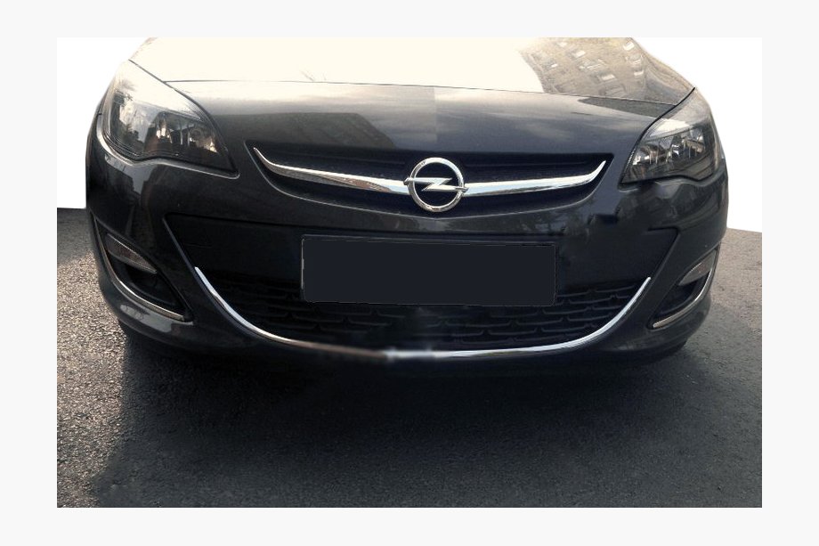 Opel Astra J 2009-2015 Edelstahl Abdeckung für vordere Stoßstange Image