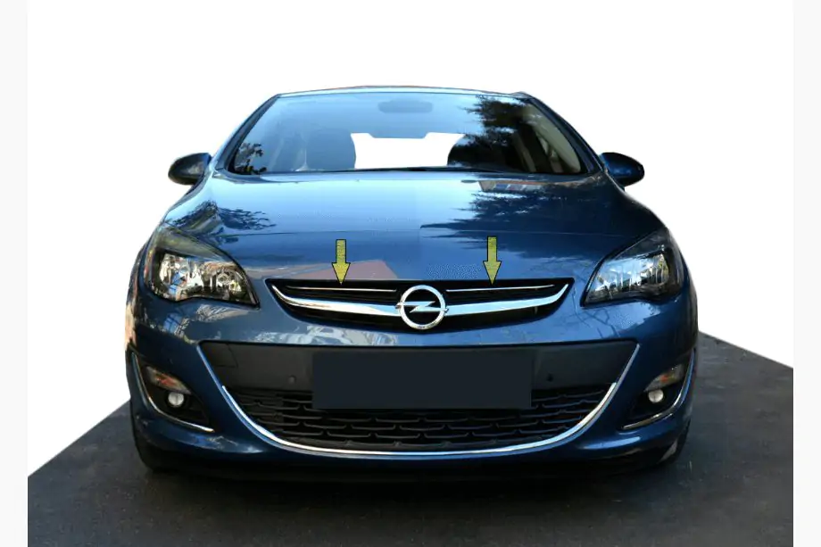 Opel Astra J 2009-2015 Chrom Kühlergrill Abdeckung 2012-2015 (Edelstahl) Image