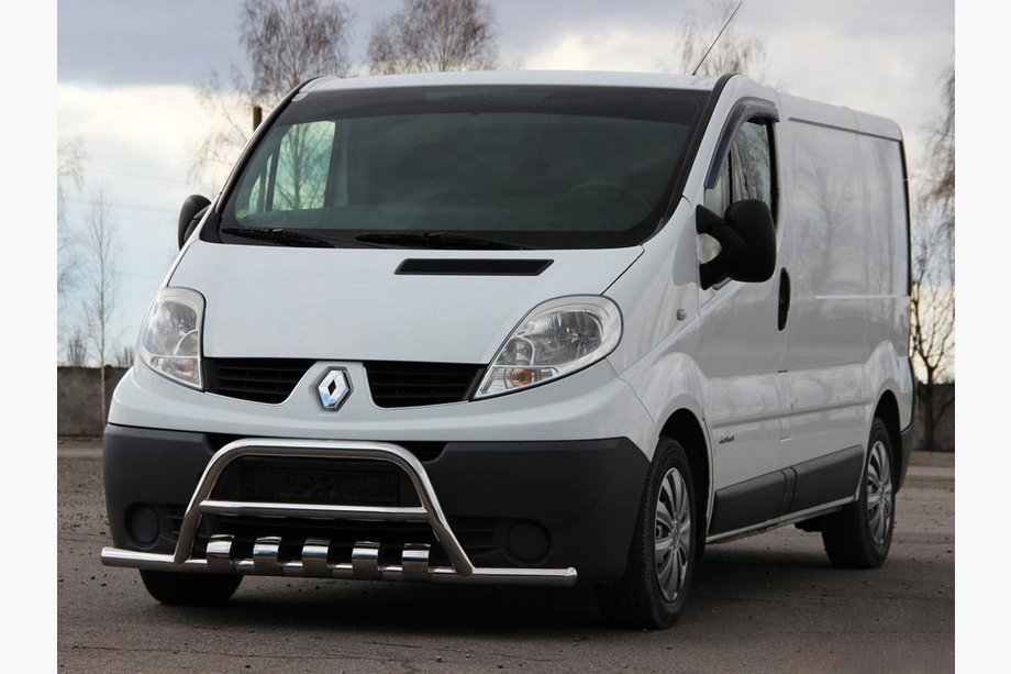 Renault Trafic 2001–2015 Frontbügel mit Bügeln WT003-15 (Edelstahl) Image