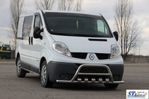 Renault Trafic 2001–2015 Frontbügel mit Bügeln WT003-15 (Edelstahl) Foto 3