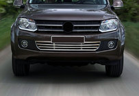 Volkswagen Amarok 2010-2022 Stoßstangengrill Edelstahl Foto 1