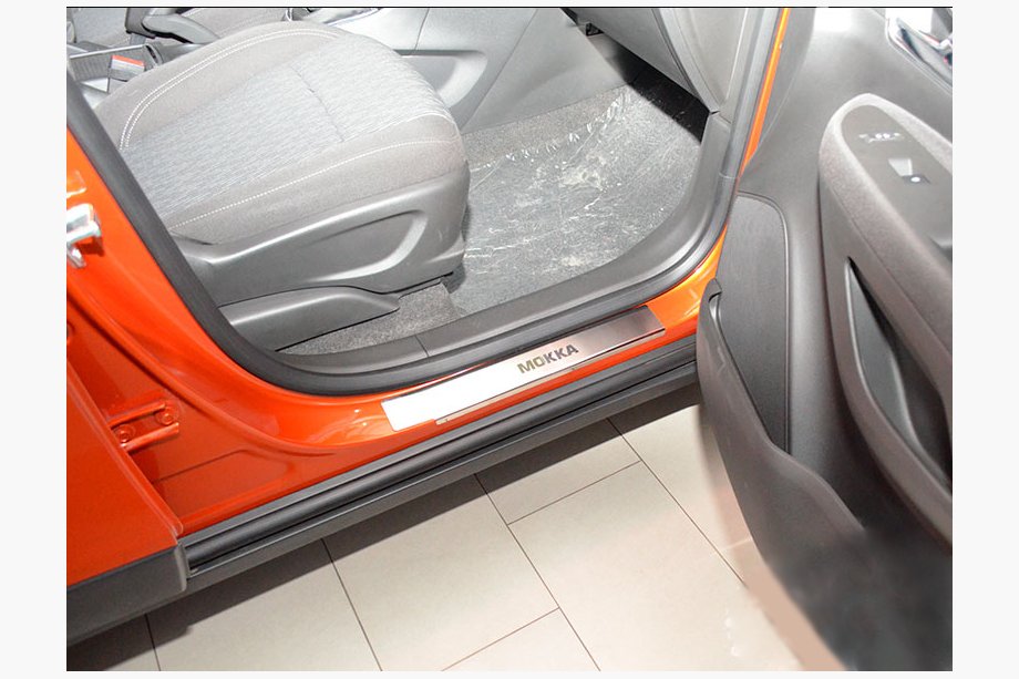 Opel Mokka 2012-2021 Einstiegsleisten Abdeckungen Nataniko (4 Stk., Edelstahl) Image