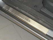Opel Vectra C 2002-2008 Einstiegsleisten Abdeckungen Nataniko (4 Stk., Edelstahl) Standard - Lohmann Band, 0,5 mm Foto 1