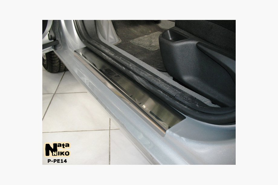 Peugeot 407 2004-2011 Einstiegsleisten Abdeckungen Nataniko (4 Stk., Edelstahl) Image