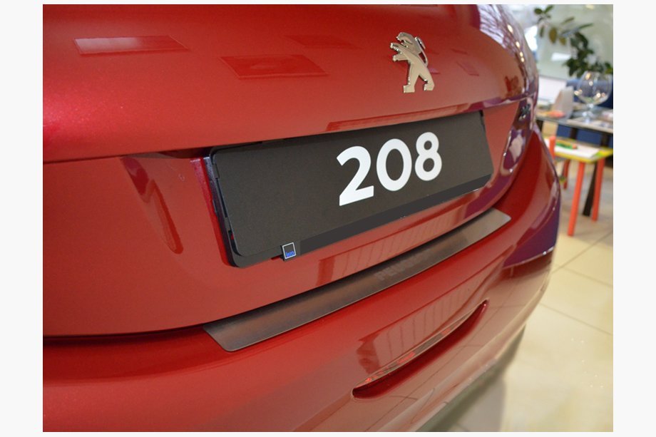 Peugeot 208 2012-2019 Heckstoßstangenabdeckung Natanika (Edelstahl) Image