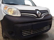 Renault Kangoo 2008–2020 Einteiliger Edelstahl-Kühlergrill für Stoßstange Foto 1