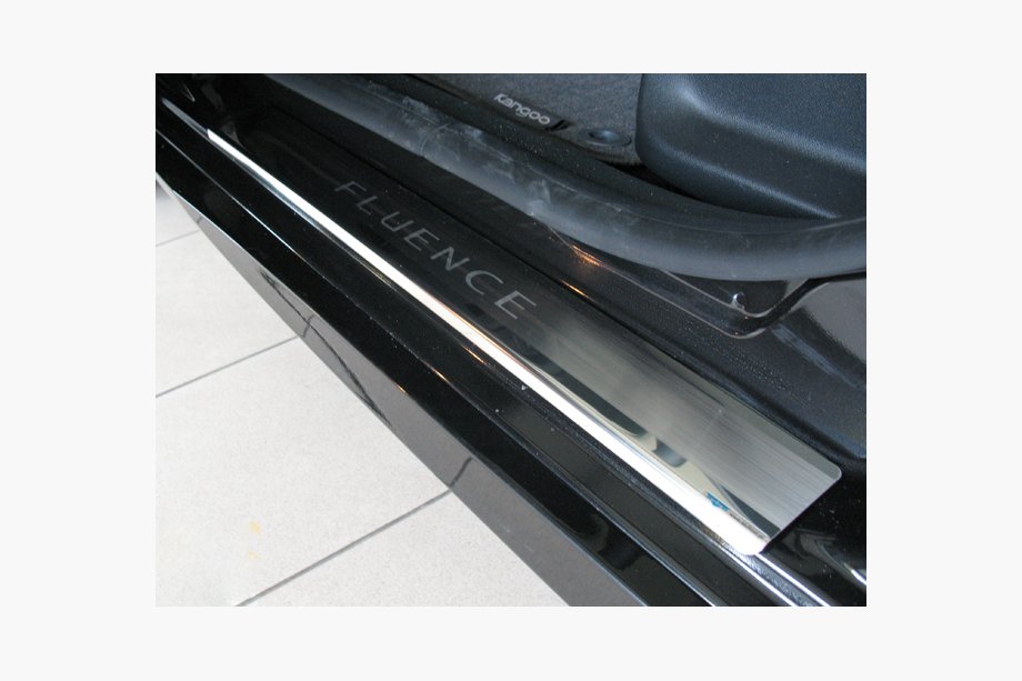 Renault Fluence 2009-2016 Einstiegsleisten Abdeckungen Nataniko (4 Stk., Edelstahl) Premium - 3M Klebeband, 0.8 mm Image
