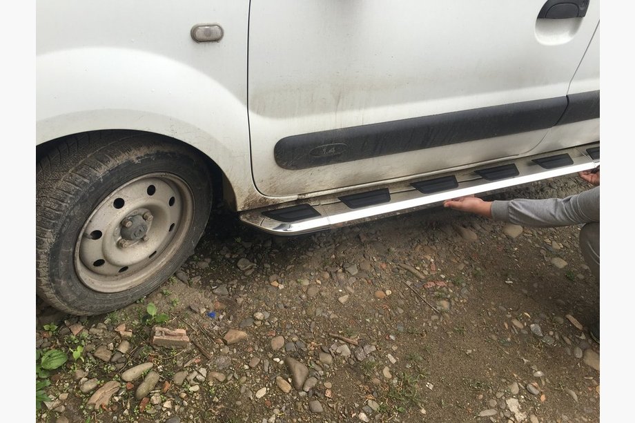 Renault Kangoo 1998-2008 Seitenschweller Vison (2 Stk., Aluminium & Edelstahl) Image