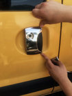 Renault Kangoo 1998-2008 Chrom Türgriffblenden (Edelstahl) Zwei vordere + eine Schiebetur Foto 2