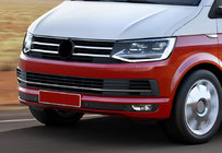 Volkswagen T6 2015-2024 Zierleisten für Kühlergrill Stoßstange 2015-2019 (3 Stk, Edelstahl) Foto 1