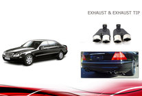 Mercedes S-class W220 1998-2005 Auspuffblenden V1 (2 Stk) Foto 5
