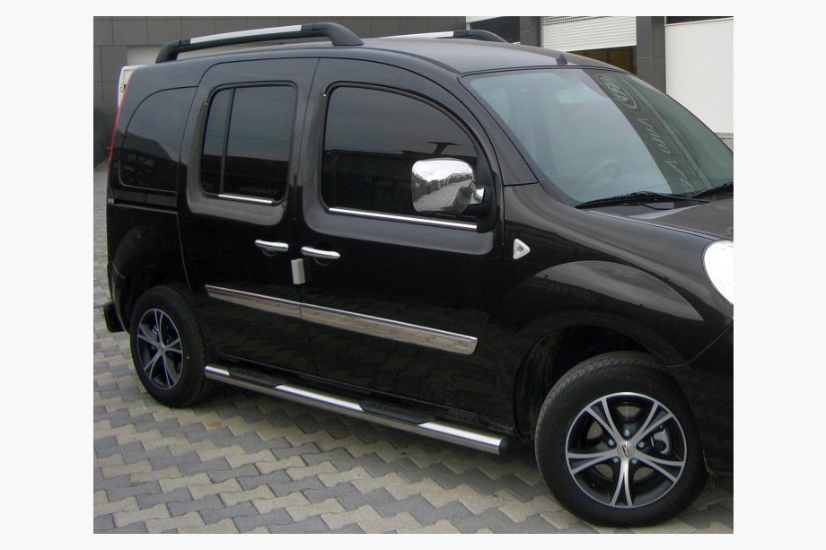 Renault Kangoo 2008–2020 Seitliche Rohre BB002 (2 Stk., Edelstahl) 60 mm, langer Radstand Image