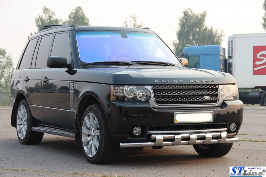 Range Rover III L322 2002-2012 Frontbügel ST015 (Edelstahl) Foto 3