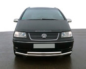 Volkswagen Sharan 1995-2010 Front Doppelstoßstange ST014 (Edelstahl) Foto 1