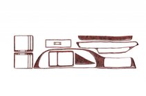 Citroen Jumpy 1996-2007 Armaturenbrett Abdeckungen (Meric) Aluminium Foto 2