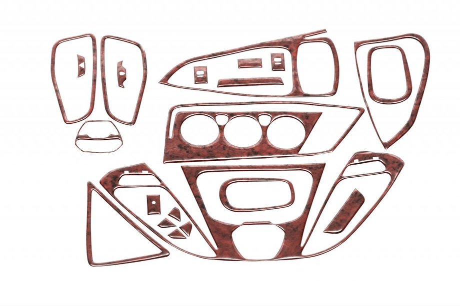 Ford Custom 2013-2022 Armaturenbrett Abdeckungen Aluminium Image
