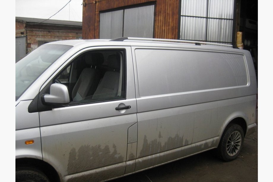 Volkswagen T5 Transporter 2003-2010 Dachreling Chrom Kurze Basis, Kunststofffüße Foto 2