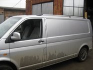 Volkswagen T5 Transporter 2003-2010 Dachreling Chrom Kurzbasis, Metallfüße Foto 2
