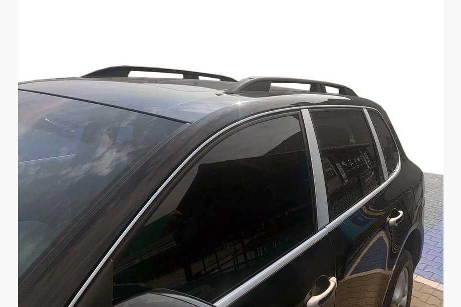 Volkswagen Touareg 2002–2010 Dachreling Skyport (schwarz matt) Foto 1